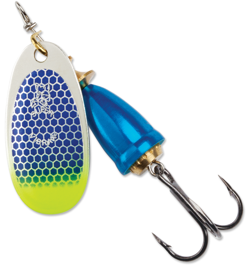 Blue Fox Classic Vibrax UV Spinner - Blue Scale Chartreuse Tip UV, Size 4, 3/8oz