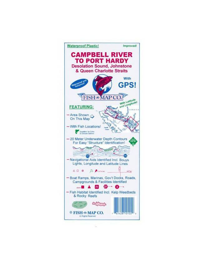 Fish-N-Map Co - Campbell River to Port Hardy FISH-N-MAP-CRPH