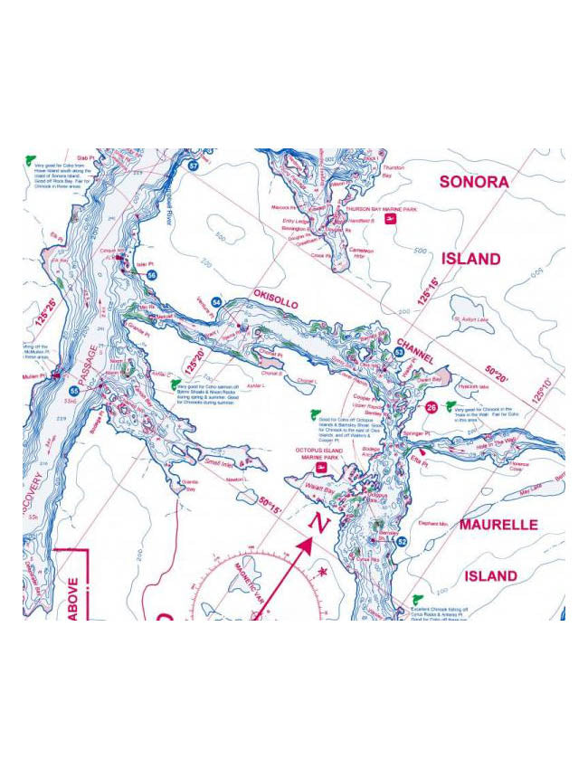 Fish-N-Map Co - Campbell River to Port Hardy FISH-N-MAP-CRPH