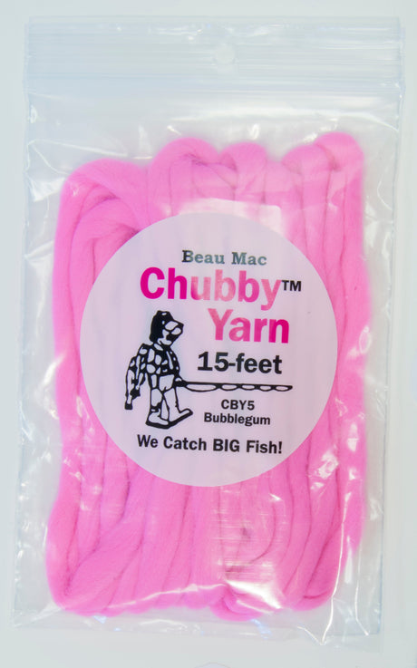 Beau Mac Chubby Yarn 15' - Bubble Gum