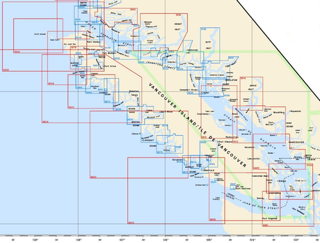 Canadian Hydrographic Marine Charts - Pacific Coast - 3000 - Juan De Fuca Strait