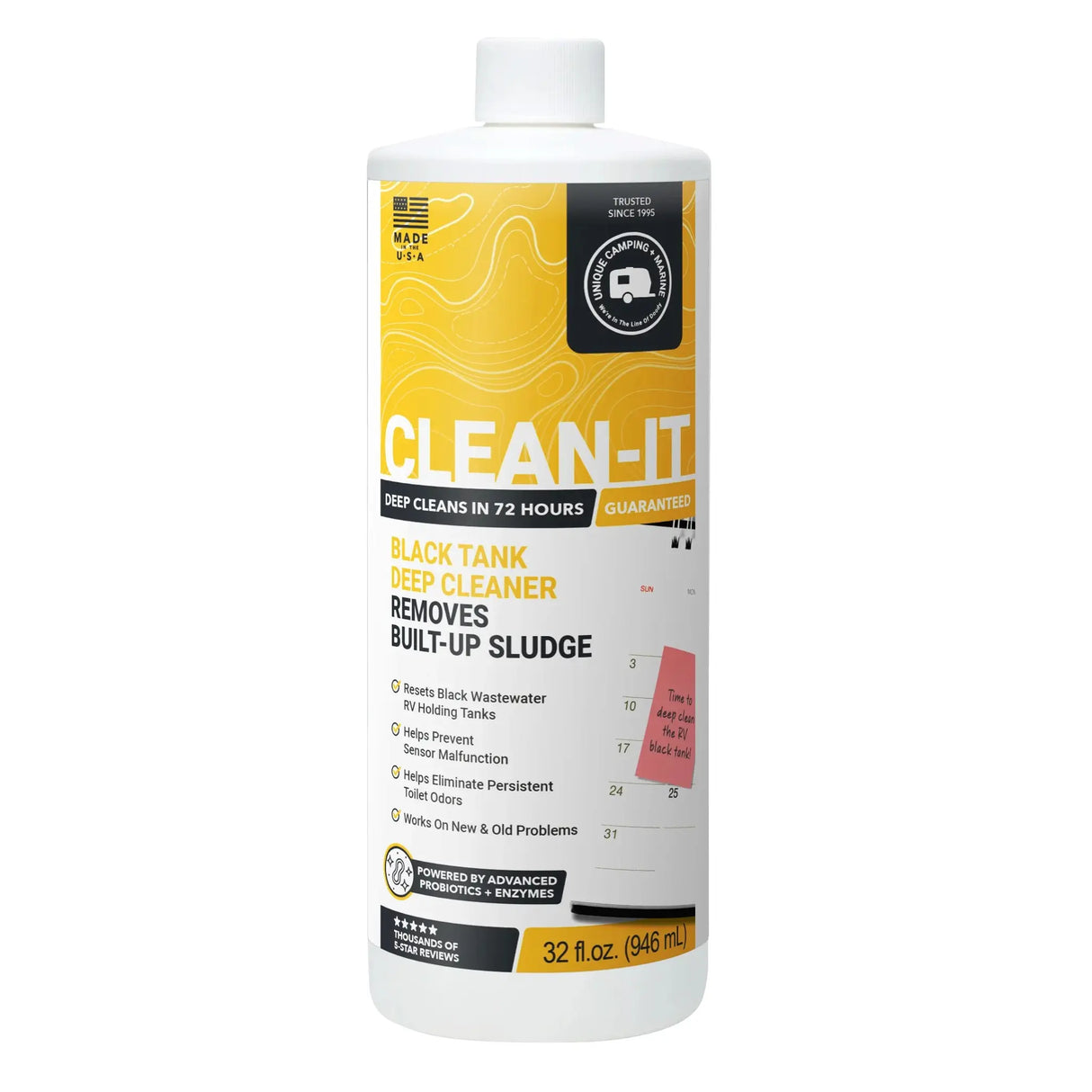 2. Clean-It RV Black Tank Cleaner Unique Camping + Marine