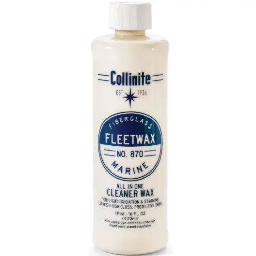 Collinite Fiberglass Fleetwax No. 870 marine cleaner wax 473ml bottle