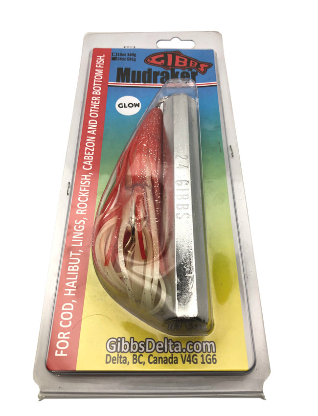 Gibbs Mudraker Jig - Red Glow 1140-15RG - 1 1/2 lb