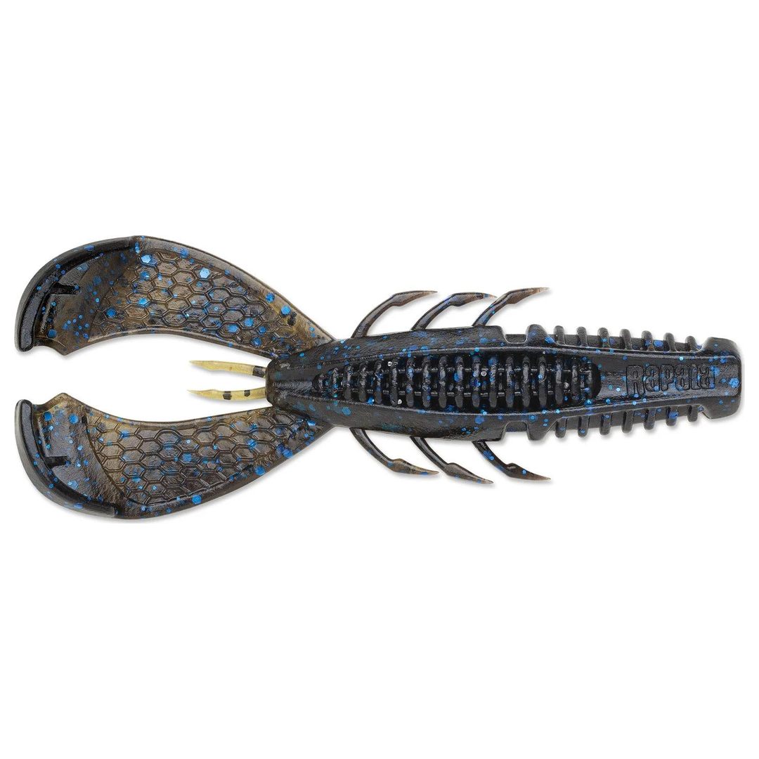 Rapala CrushCity Cleanup Craw - Black Blue Green Pumpkin, 3.5" 7 Pack