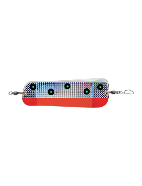 Luhr Jensen Coyote O Rotating Flasher - Flo Red/Chartreuse UV 8-1/4" 5850-000-1603