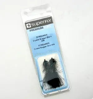 Superfly Streamer Crystal Bugger - Black #8 Superfly