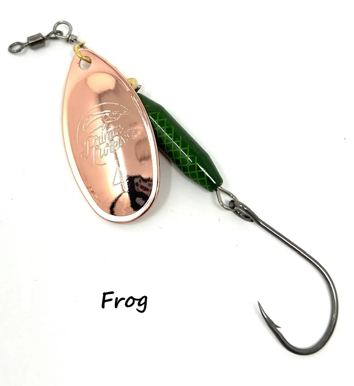 Prime Lures "Clean Up Crew" Weighted Spinner - Frog Prime Lures