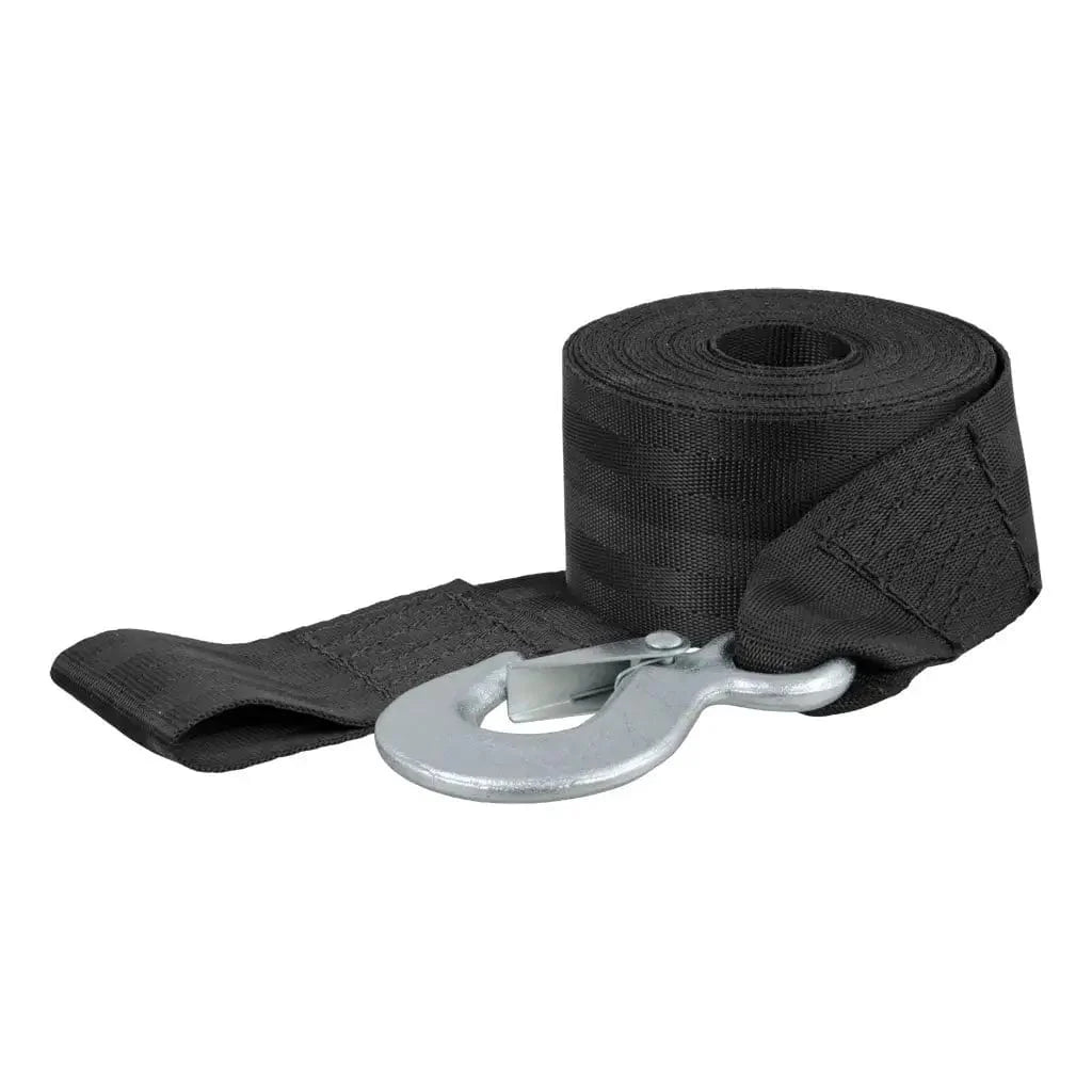 Curt 2-3/8" x 23' Winch Strap with Snap Hook