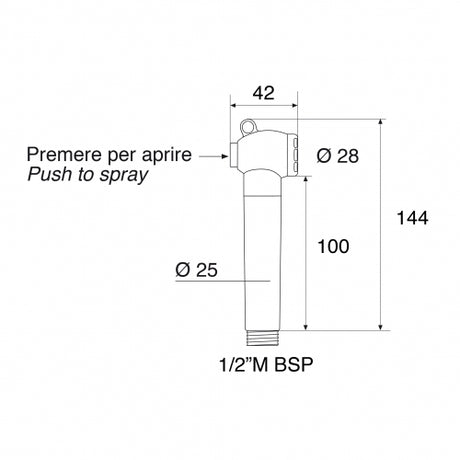 Barka D151 Shower Handle for DR1513 D151