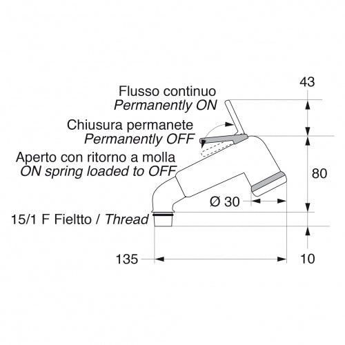 Barka D21 Shower Handle for MD3211 D21