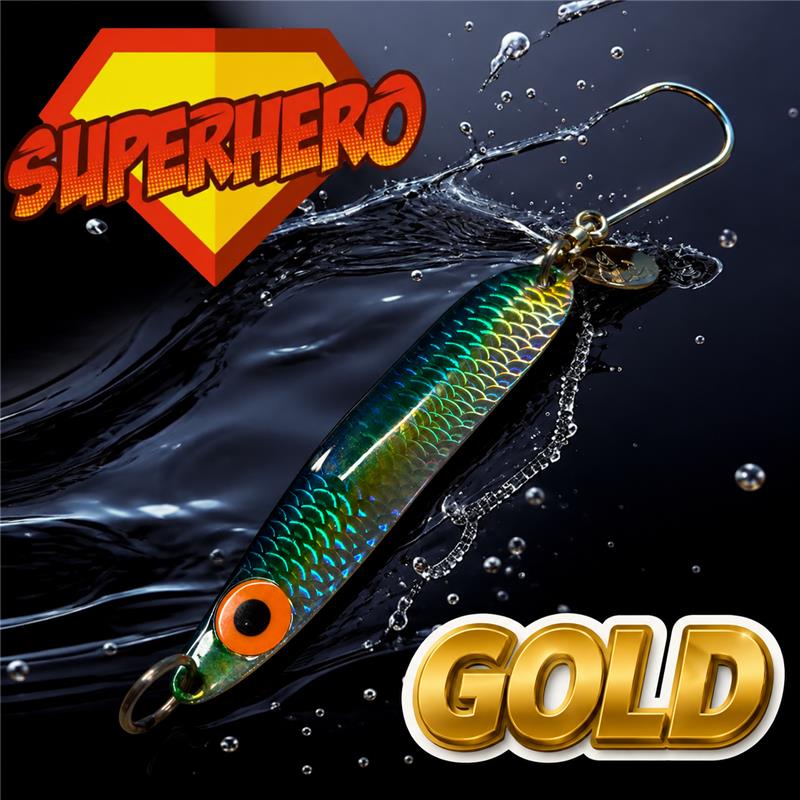 Westcoast Fishing Tackle Phat-E Super Hero Spoon 3.5" - Gold Finger
