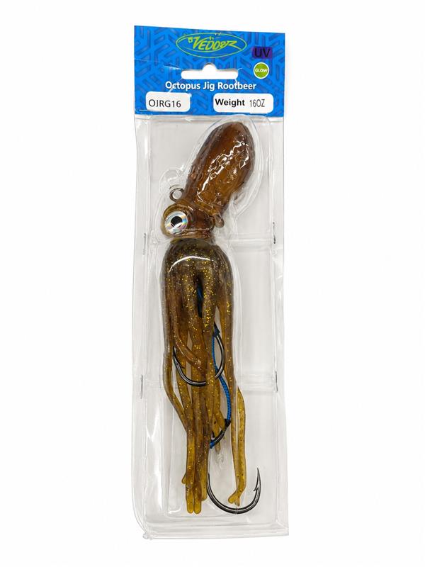 Pacific Octopus Jig 16 oz - Rootbeer