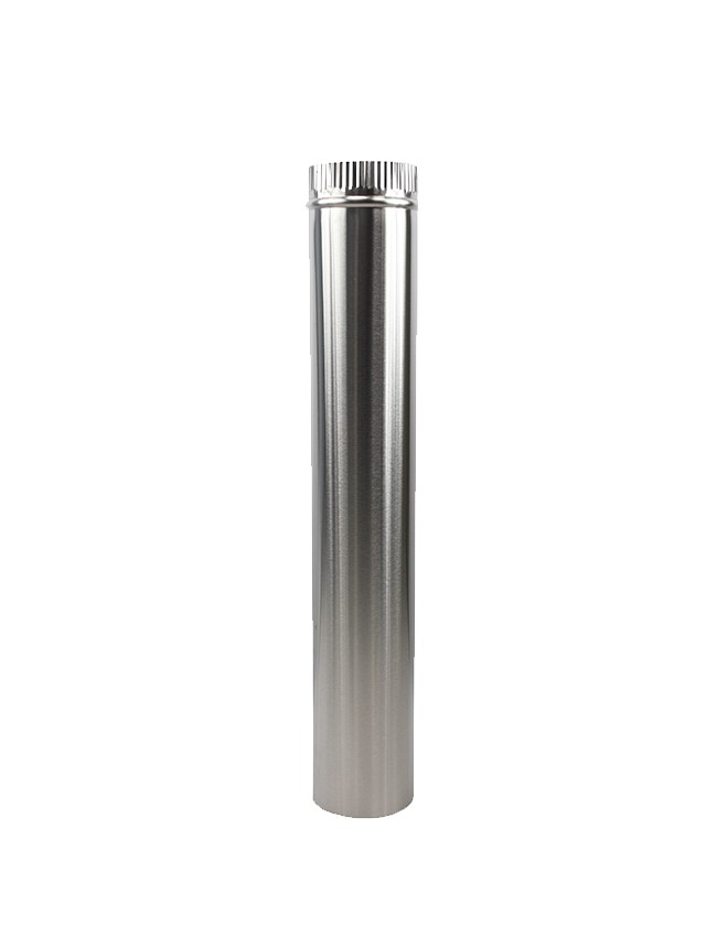 Dickinson 22in Long Chimney Pipe - Stainless Steel 16-000 - 3"