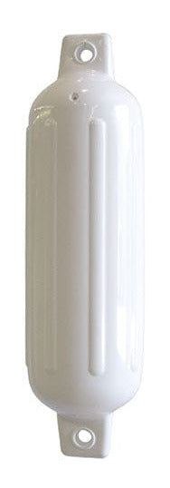 Dock Edge Ribbed Twin Eye Fender - White