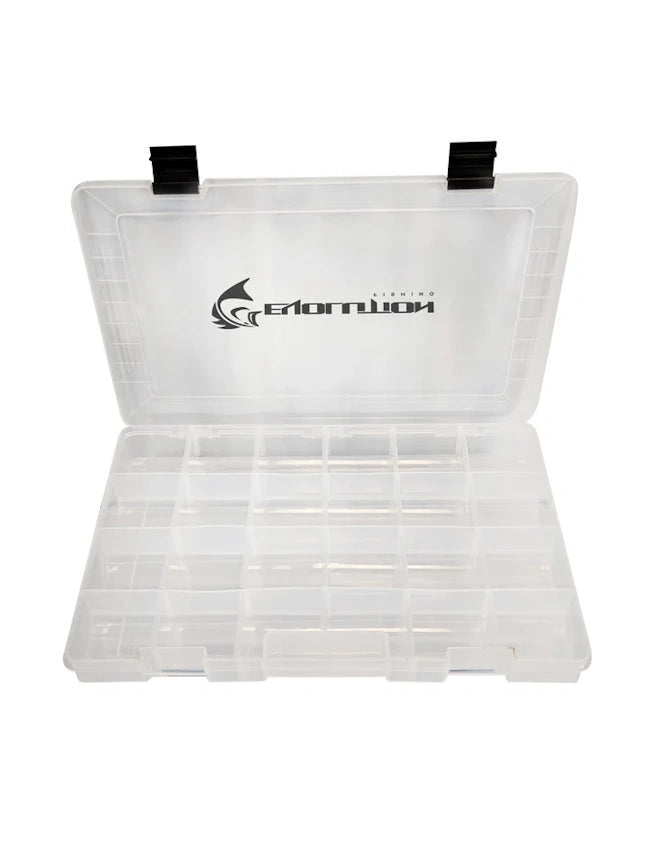 Evolution Outdoors Clear Quicklatch Tackle Trays - 3700 - 14" x 8.5" x 1.75"