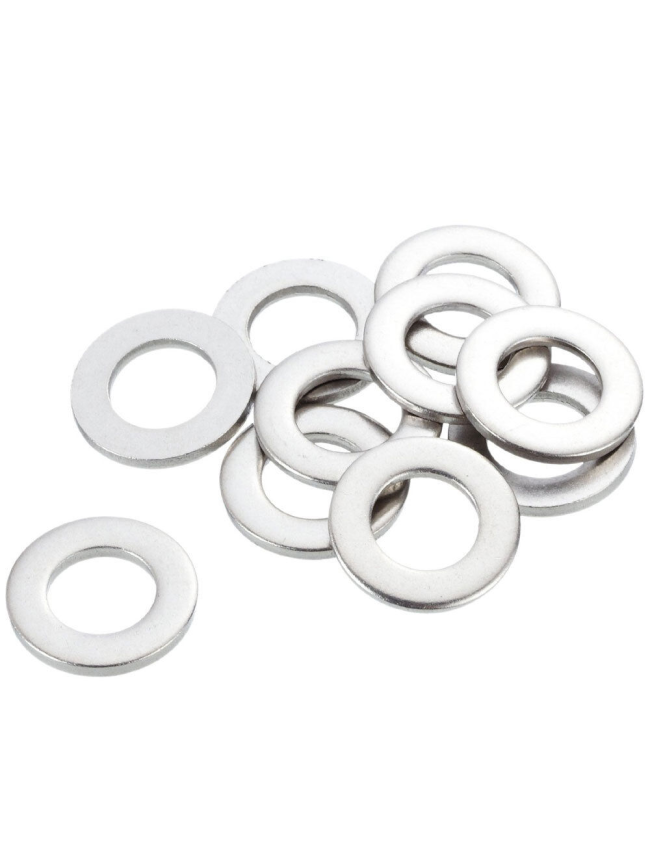 Stainless Steel Flat Washers - #4