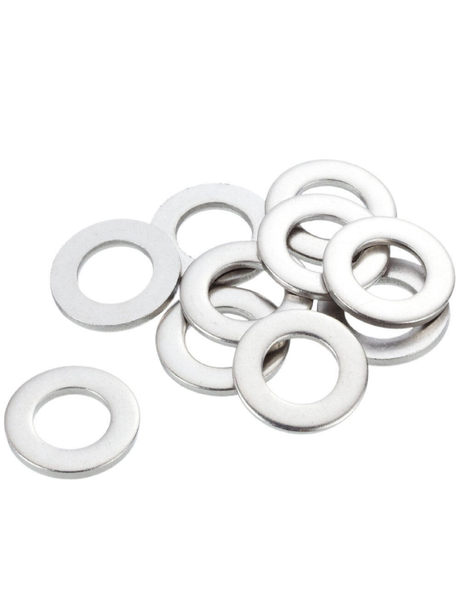 Stainless Steel Flat Washers - #4