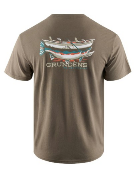 Grundens T-Shirt Drift Boat SS – Otter 50462-OT-S - Small