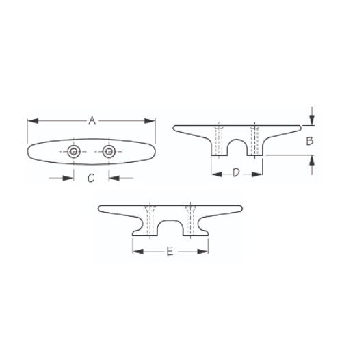 Seadog - Heavy Duty Nylon Deck Cleat - 6"