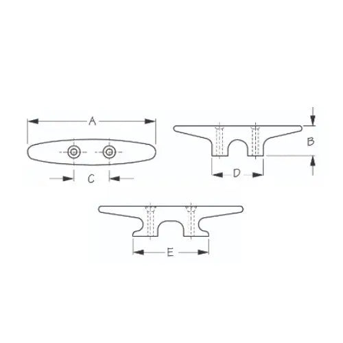 Seadog - Heavy Duty Nylon Deck Cleat - 6"