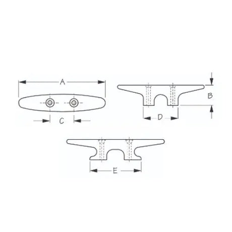 Seadog - Heavy Duty Nylon Deck Cleat - 6"