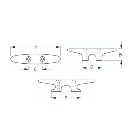 Seadog - Heavy Duty Nylon Deck Cleat - 6"