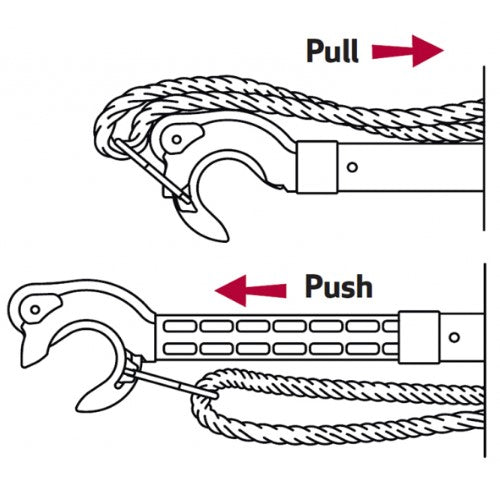 Hook N Moor Telescoping Boat Hook - 2.5m