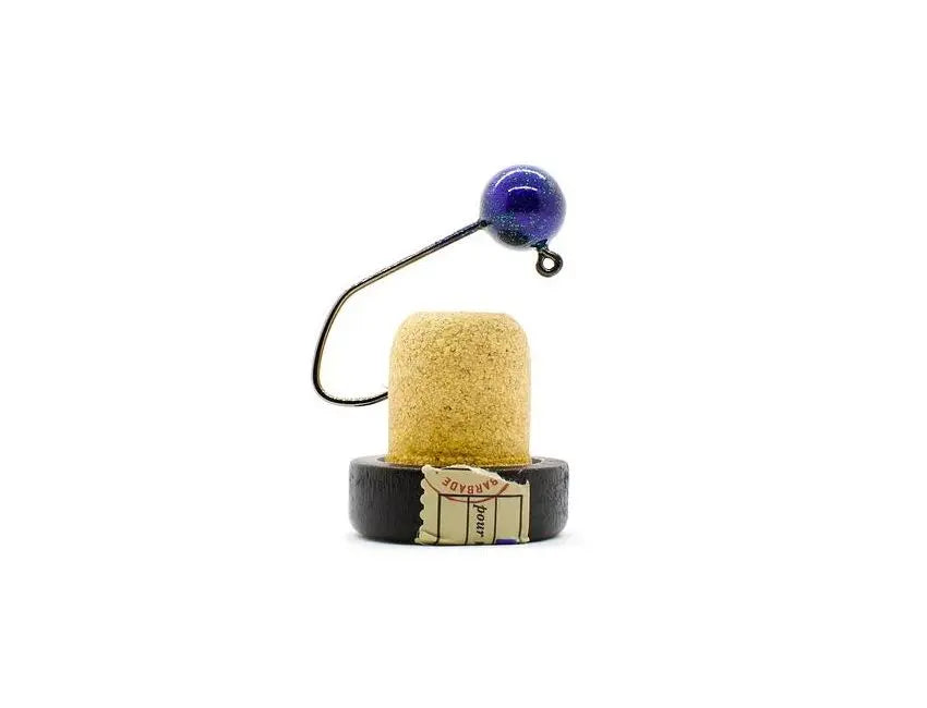 Jig Geek Jig Head Hazard Purple 4pk 12JH-HP - 1/2oz with 3/0 Hook