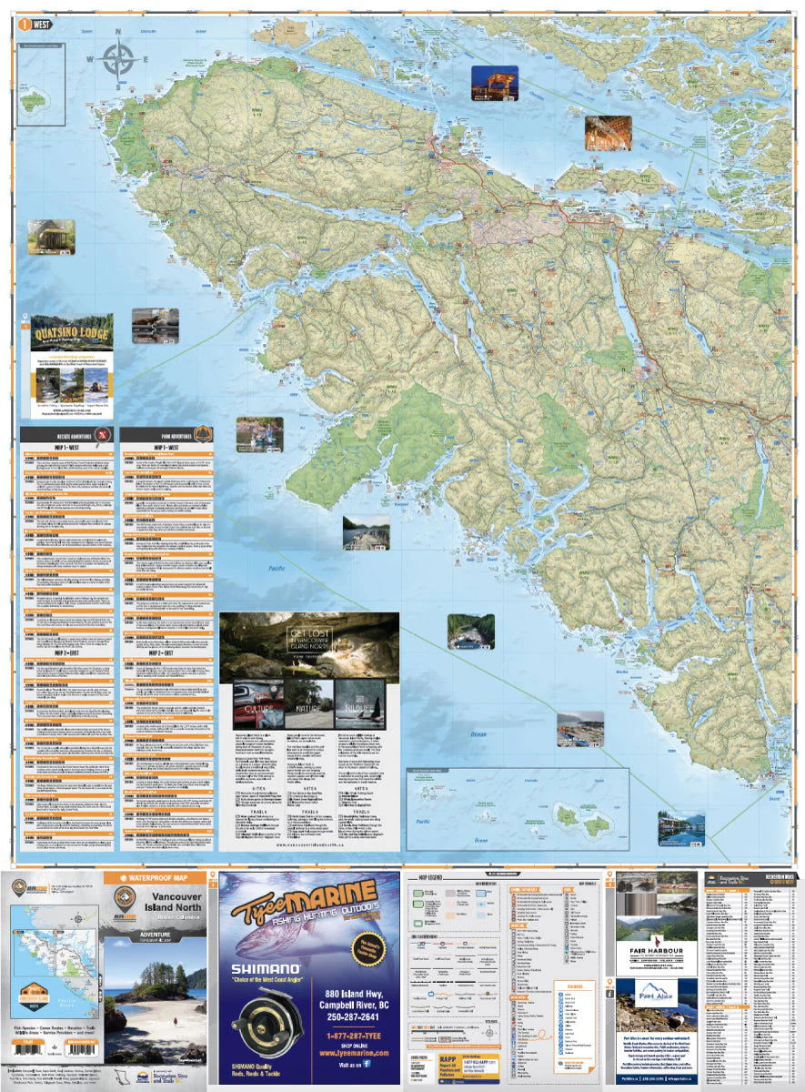 Vancouver Island North Recreation Map