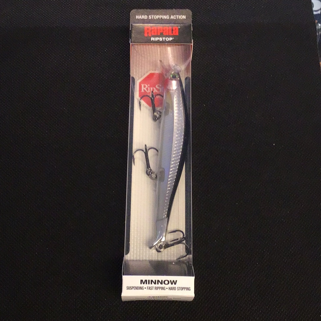 Rapala RipStop 12 Jerkbait - Silver, 4-3/4" - 1/2oz