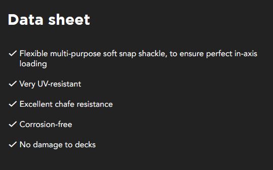 Nodus Factory Snap Shackle Halyard & Sheets