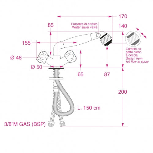 Barka MD39 Series Shower Mixer MD3941
