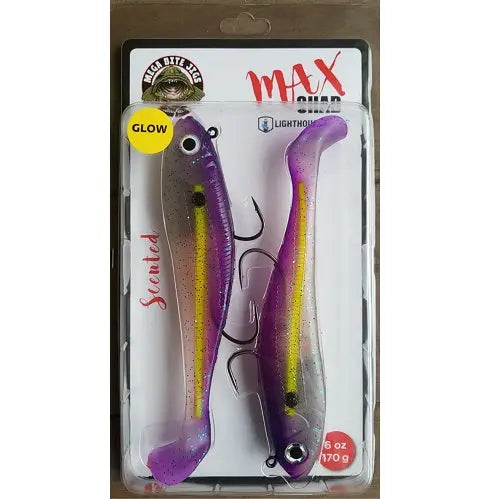 Lighthouse Max Shad 6oz Swimtail - Purple Morris