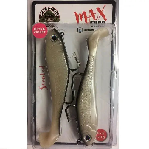 Lighthouse Max Shad 6oz Swimtail - White Line