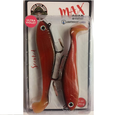 Lighthouse Max Shad 6oz Swimtail - Georgia Brown