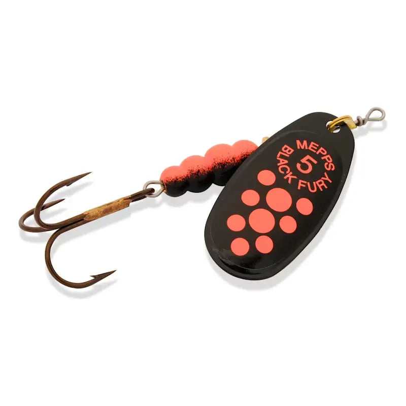 Mepps BF4-FL Black Fury In-Line Flourescent Red Mepps