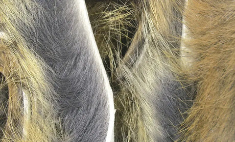Hareline Magnum Rabbit Strips - Grizzly (Natural Hares) #176 Hareline Dubbin