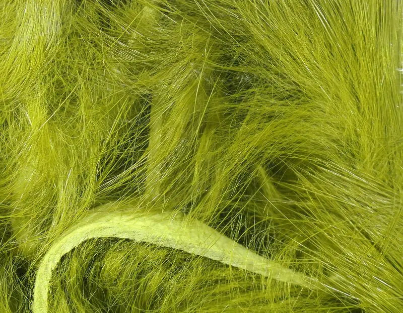 Hareline Magnum Rabbit Strips - Olive #263 Hareline Dubbin