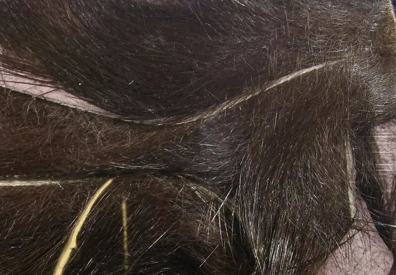 Hareline Magnum Rabbit Strips - Dark Brown #87 Hareline Dubbin