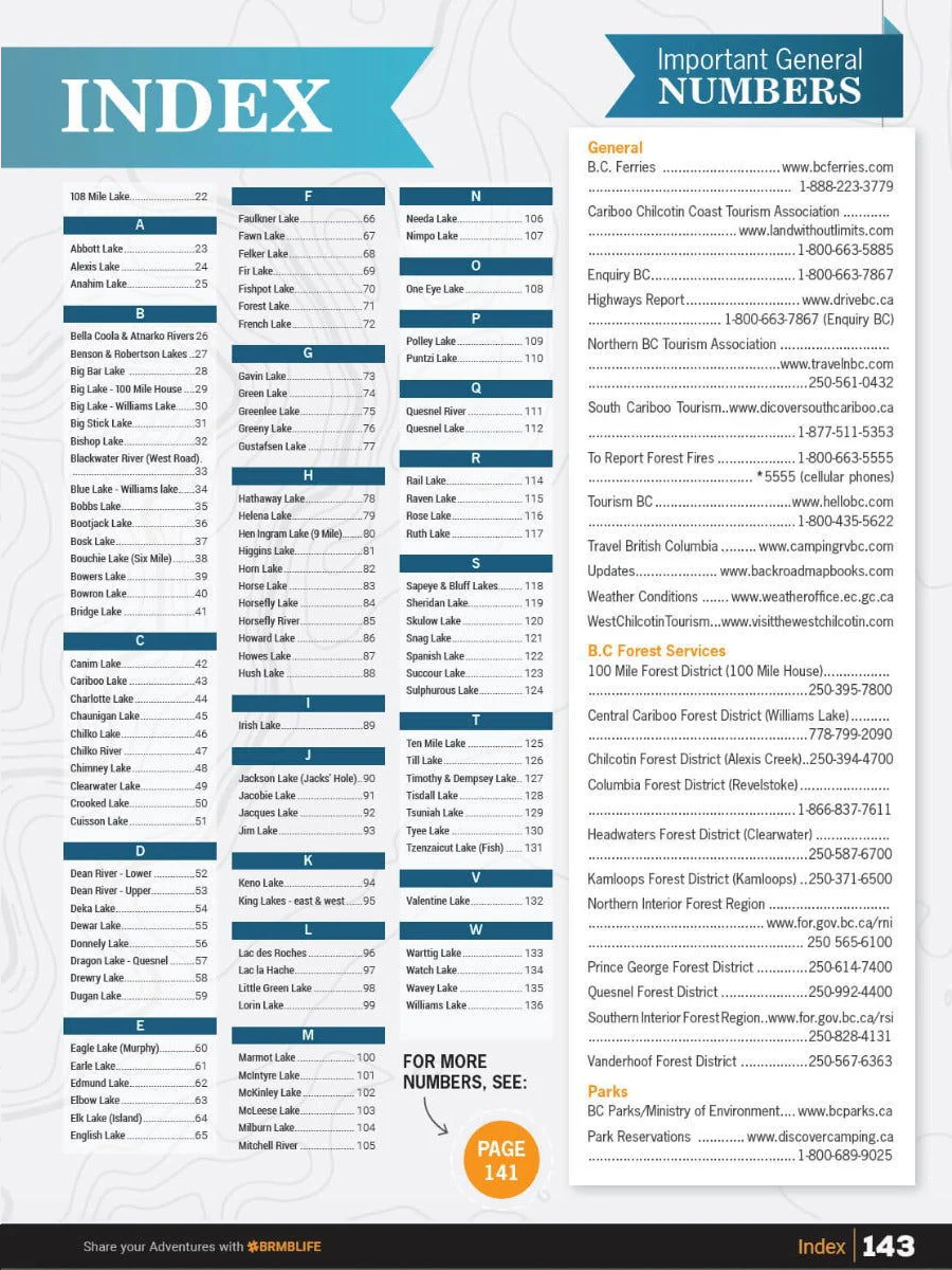 Cariboo Region Fishing Charts 978-1-989175-17-0