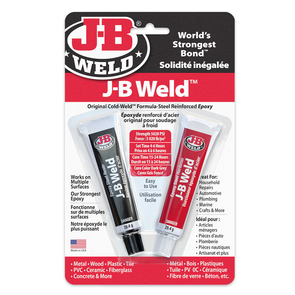 J-B Weld 8265S Original Cold Weld Epoxy Twin Tube – 2 oz
