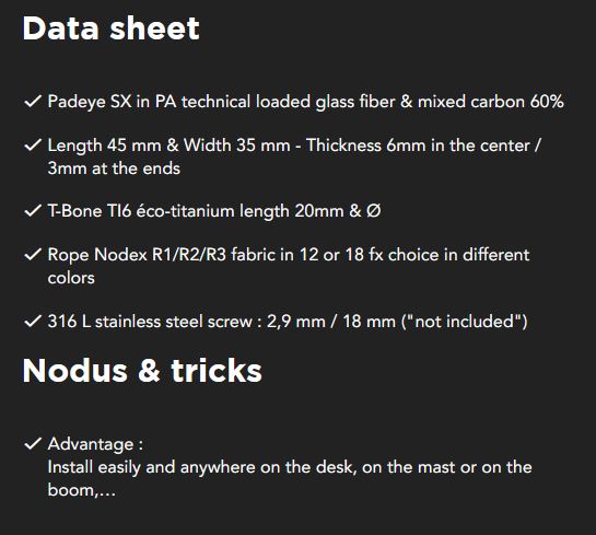 Nodus Factory Padeye SX