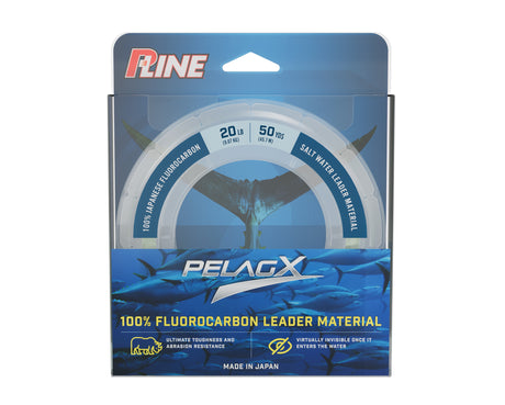 P-Line PelagX Fluorocarbon Leader Line - 20lbs x 50yds
