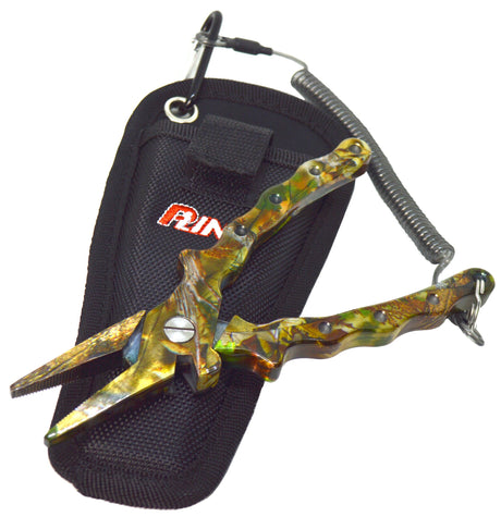 P-Line Aluminum Side Cut Fishing Pliers - RealTree Camo