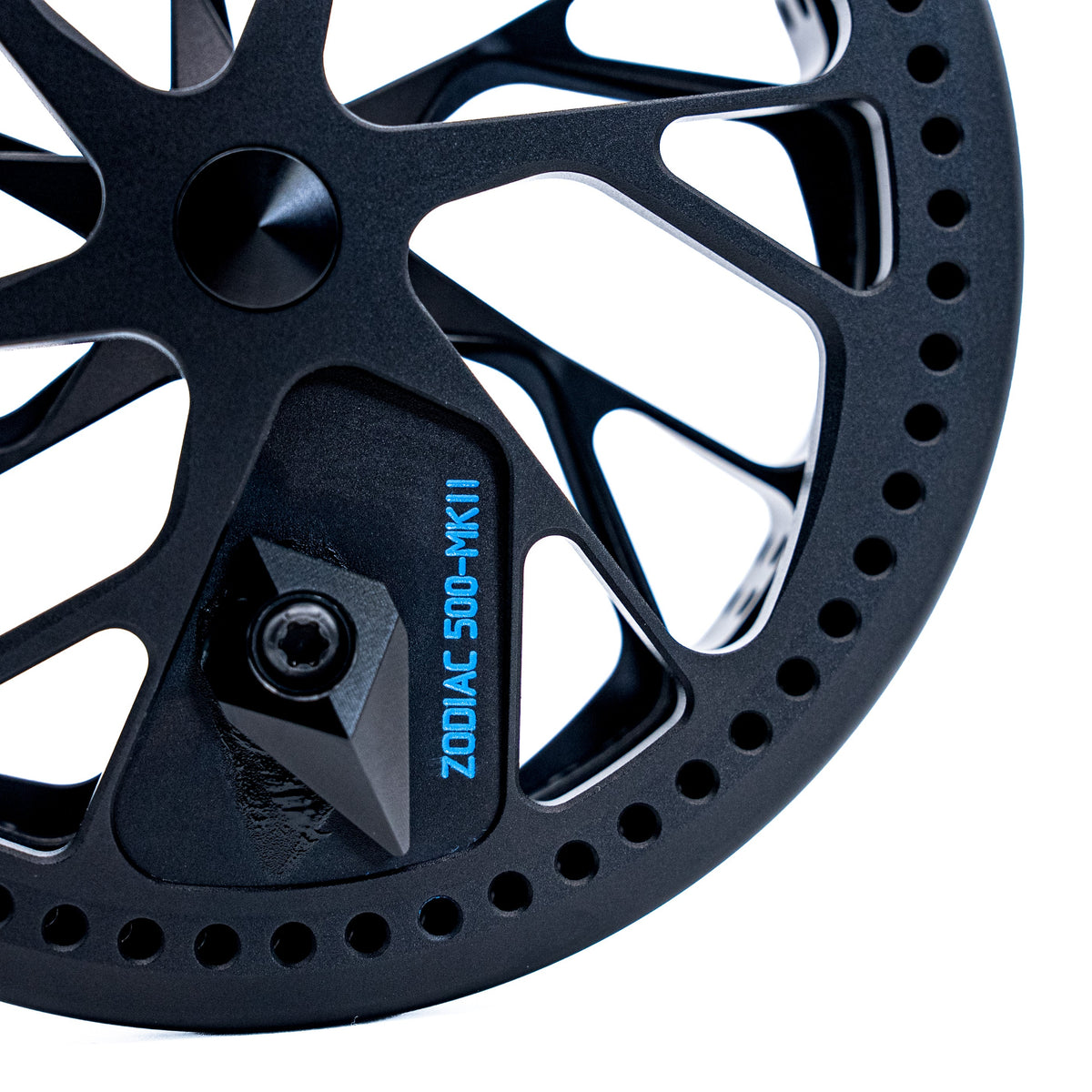 Kingpin Zodiac 500 Special Edition Centrepin Reel - Black With Blue