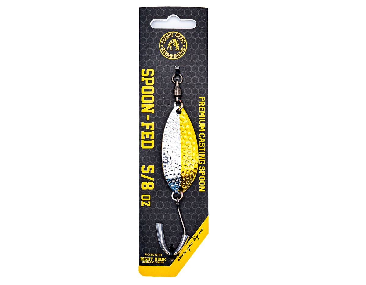 Right Hook Casting Spoon 5/8oz Silver/Gold