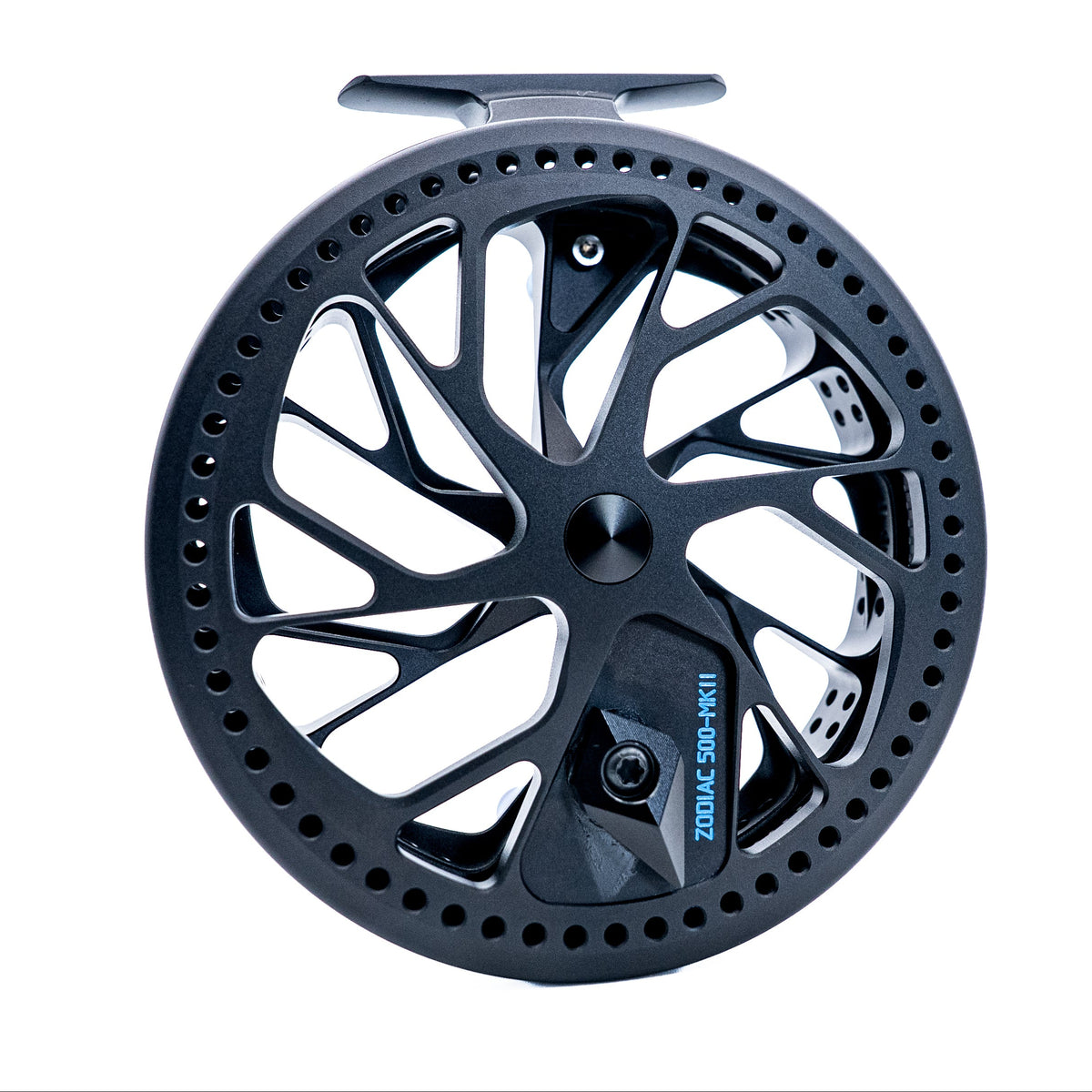 Kingpin Zodiac 500 Special Edition Centrepin Reel - Black With Blue