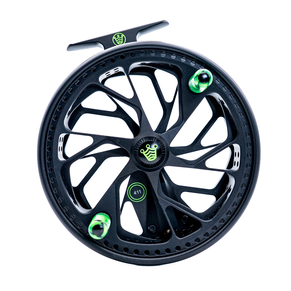 Kingpin Zodiac 500 Special Edition Centrepin Reel - Black With Green