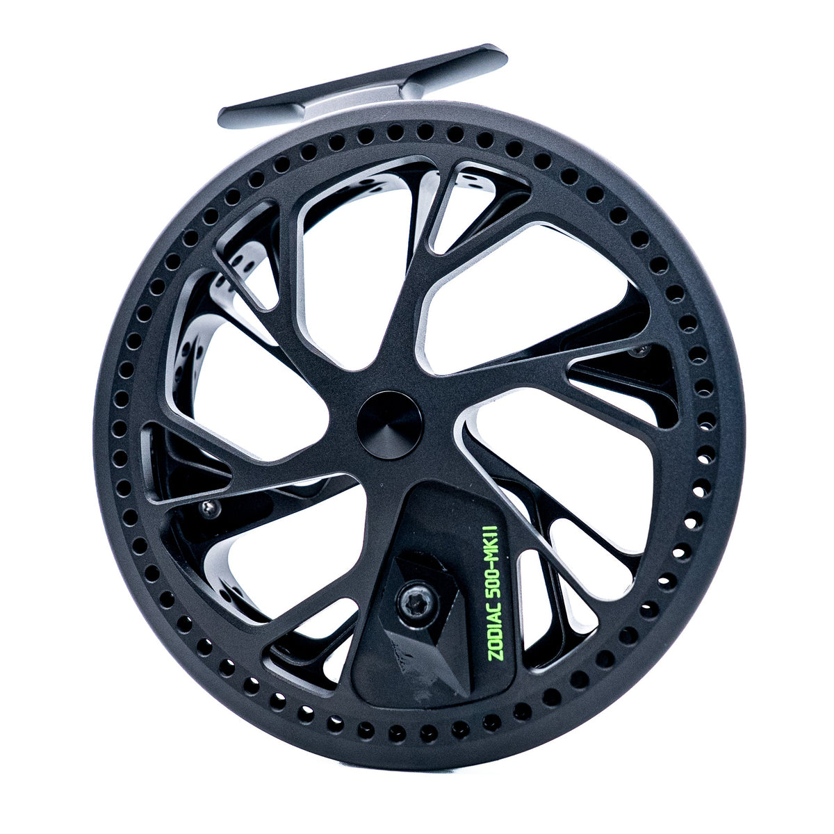 Kingpin Zodiac 500 Special Edition Centrepin Reel - Black With Green